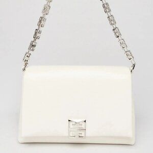 Givenchy Ivory Quilted Leather 4G Medium Shoulder Bag